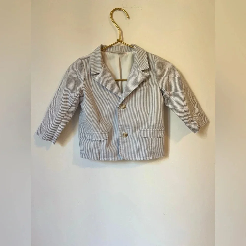 Baby Boy Striped Miniclasix Blazer Size 9 months